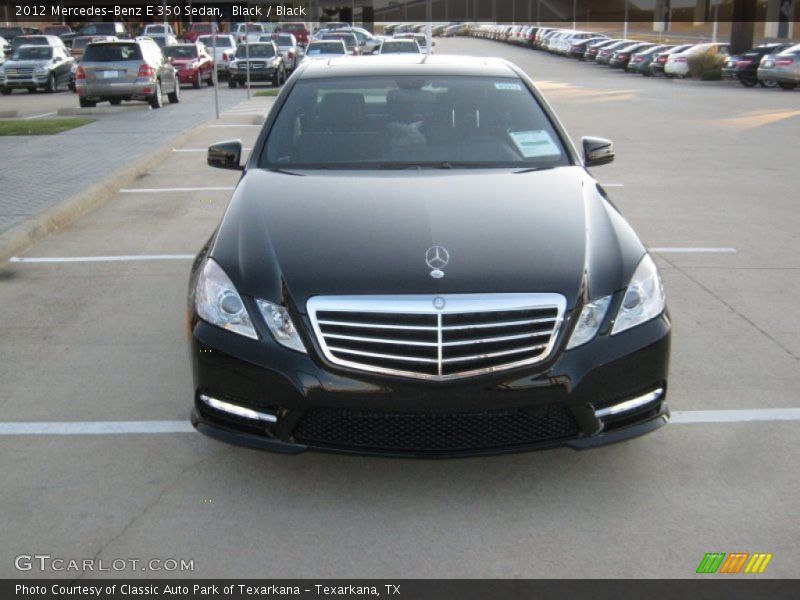 Black / Black 2012 Mercedes-Benz E 350 Sedan