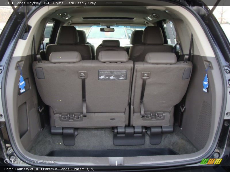 Crystal Black Pearl / Gray 2011 Honda Odyssey EX-L