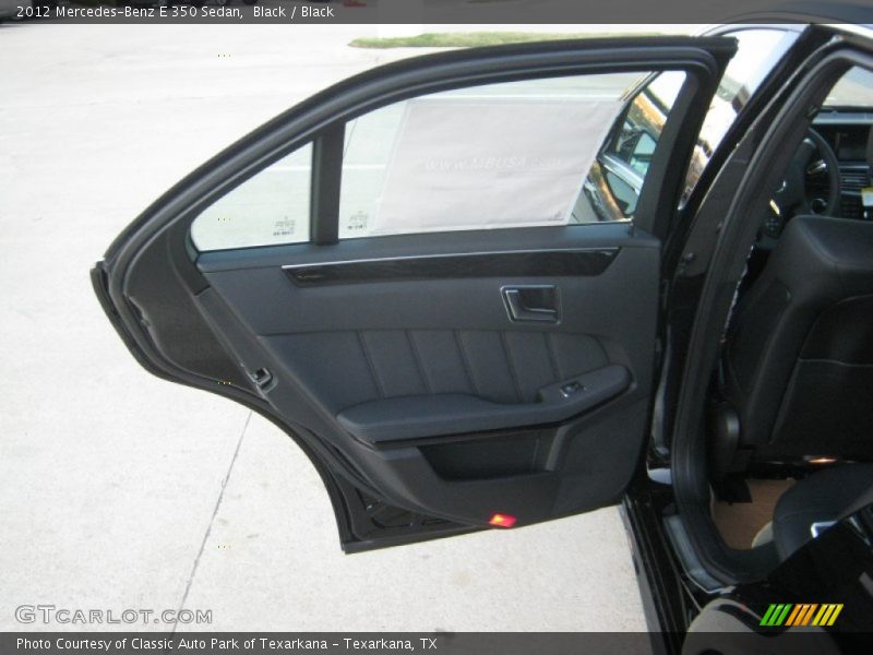 Black / Black 2012 Mercedes-Benz E 350 Sedan
