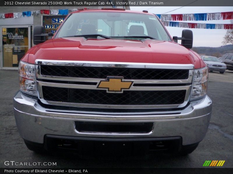 Victory Red / Dark Titanium 2012 Chevrolet Silverado 2500HD Work Truck Regular Cab 4x4