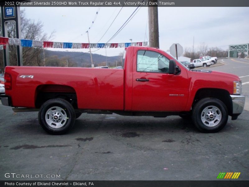 Victory Red / Dark Titanium 2012 Chevrolet Silverado 2500HD Work Truck Regular Cab 4x4