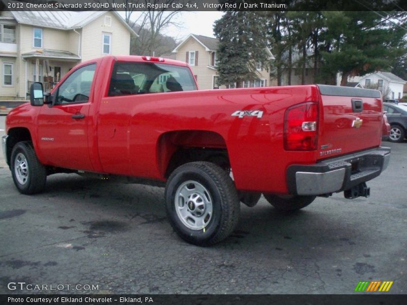 Victory Red / Dark Titanium 2012 Chevrolet Silverado 2500HD Work Truck Regular Cab 4x4