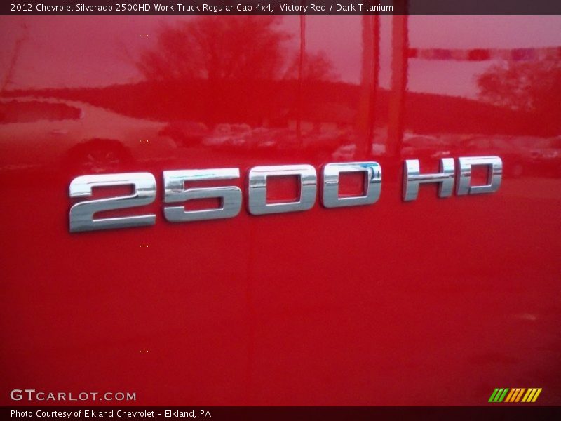 Victory Red / Dark Titanium 2012 Chevrolet Silverado 2500HD Work Truck Regular Cab 4x4