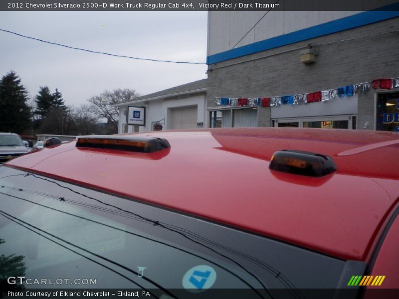 Victory Red / Dark Titanium 2012 Chevrolet Silverado 2500HD Work Truck Regular Cab 4x4