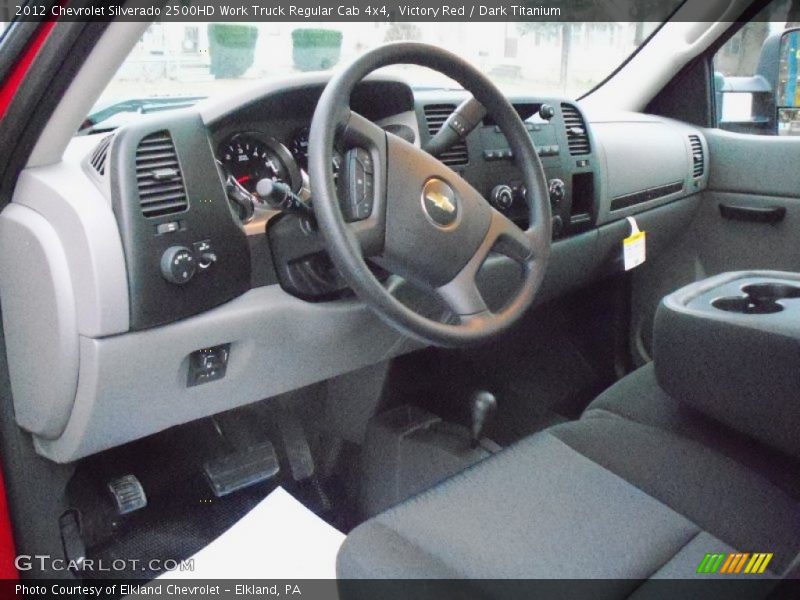 Victory Red / Dark Titanium 2012 Chevrolet Silverado 2500HD Work Truck Regular Cab 4x4