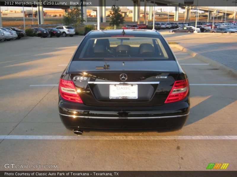 Black / Black 2012 Mercedes-Benz C 250 Luxury