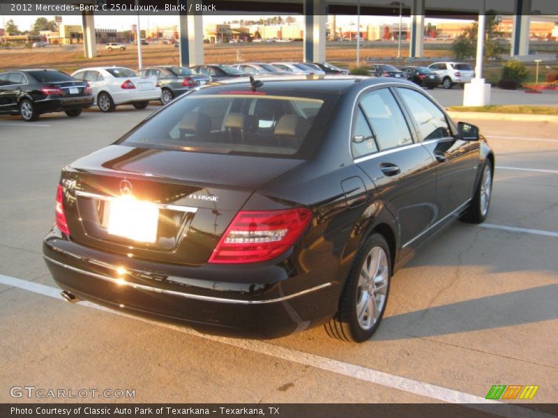 Black / Black 2012 Mercedes-Benz C 250 Luxury