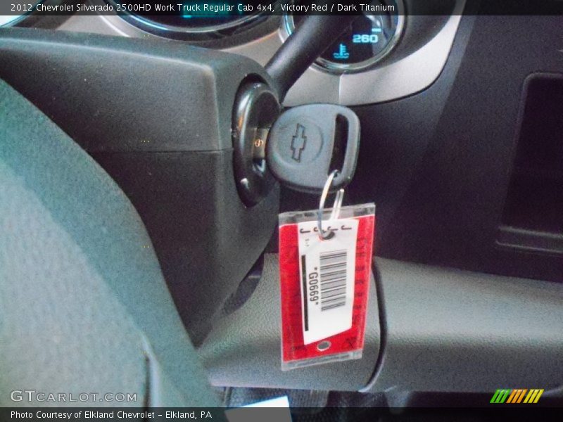 Victory Red / Dark Titanium 2012 Chevrolet Silverado 2500HD Work Truck Regular Cab 4x4