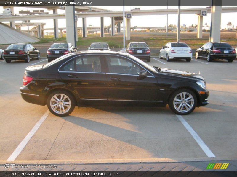 Black / Black 2012 Mercedes-Benz C 250 Luxury