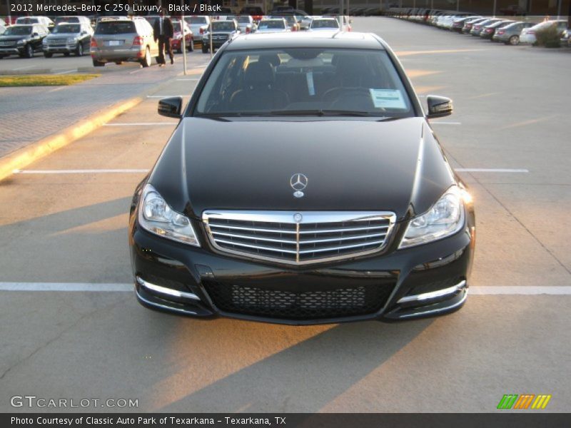 Black / Black 2012 Mercedes-Benz C 250 Luxury