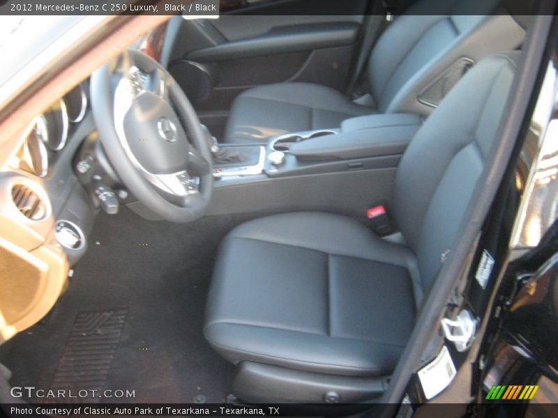 Black / Black 2012 Mercedes-Benz C 250 Luxury