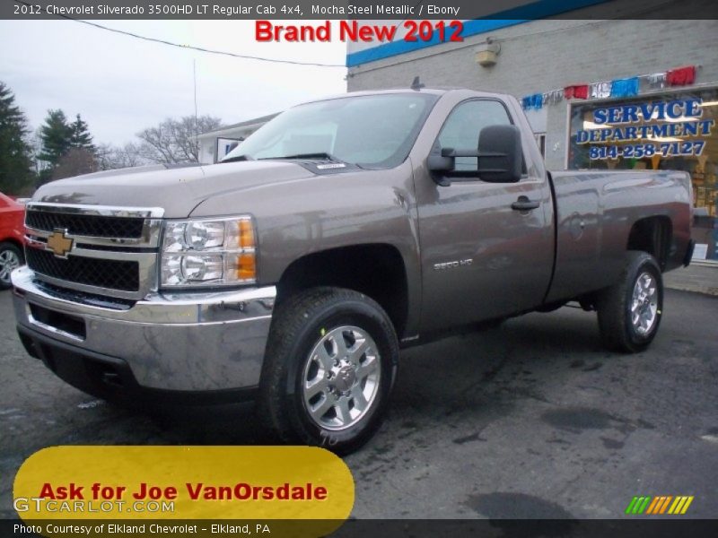 Mocha Steel Metallic / Ebony 2012 Chevrolet Silverado 3500HD LT Regular Cab 4x4