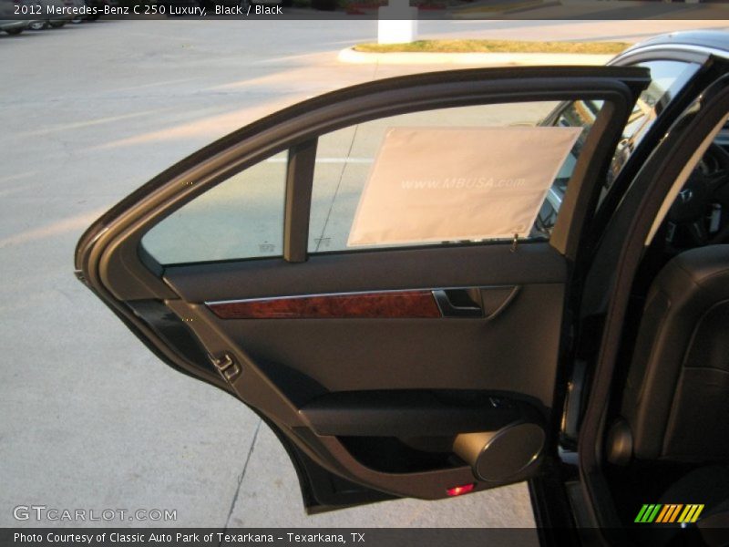 Black / Black 2012 Mercedes-Benz C 250 Luxury