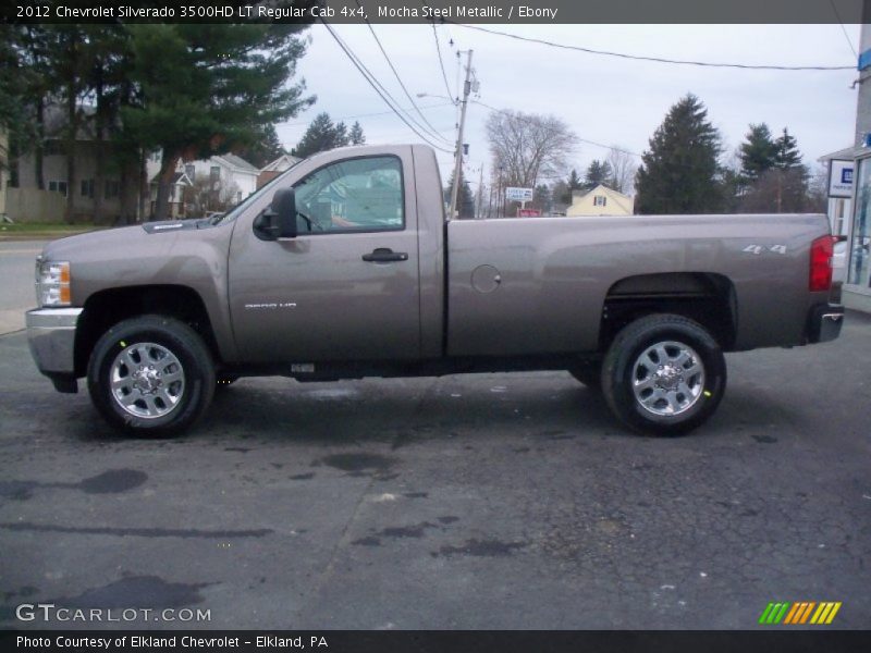 Mocha Steel Metallic / Ebony 2012 Chevrolet Silverado 3500HD LT Regular Cab 4x4