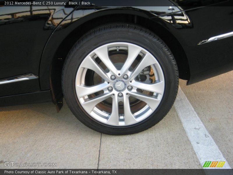 Black / Black 2012 Mercedes-Benz C 250 Luxury