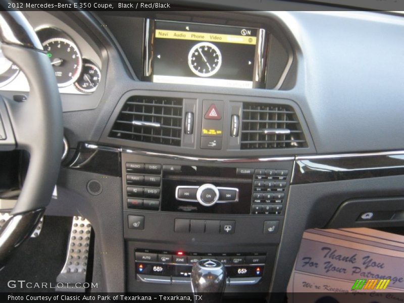 Black / Red/Black 2012 Mercedes-Benz E 350 Coupe
