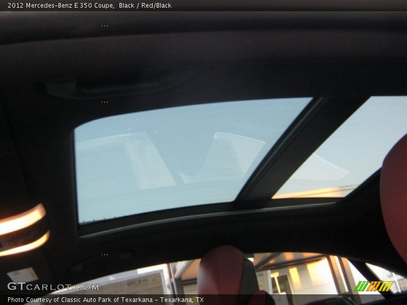 Black / Red/Black 2012 Mercedes-Benz E 350 Coupe