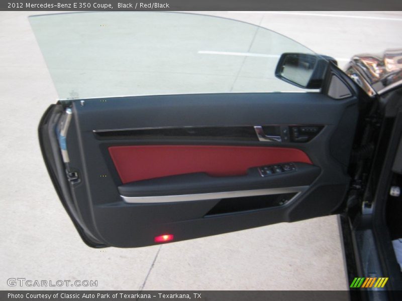 Black / Red/Black 2012 Mercedes-Benz E 350 Coupe