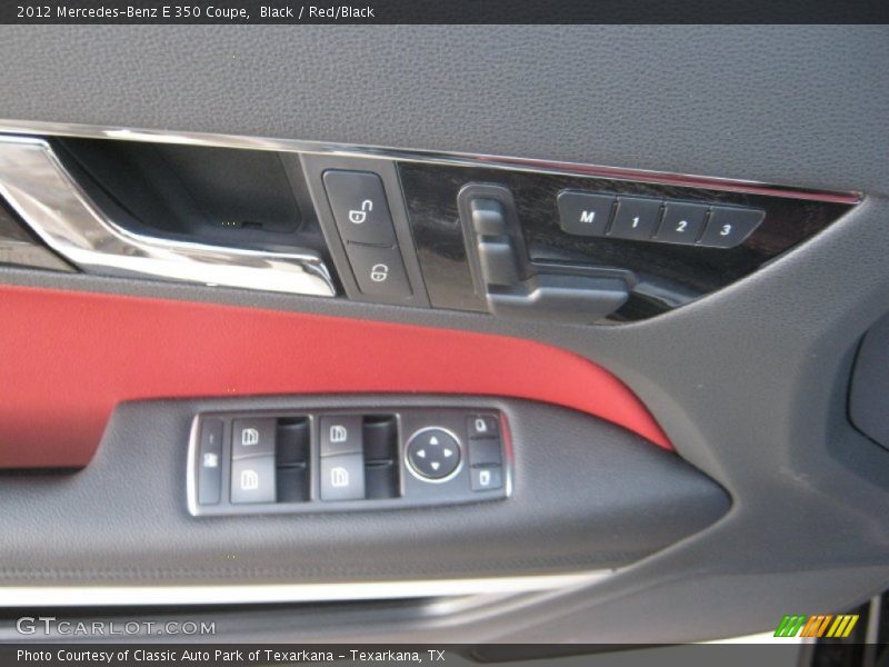 Black / Red/Black 2012 Mercedes-Benz E 350 Coupe