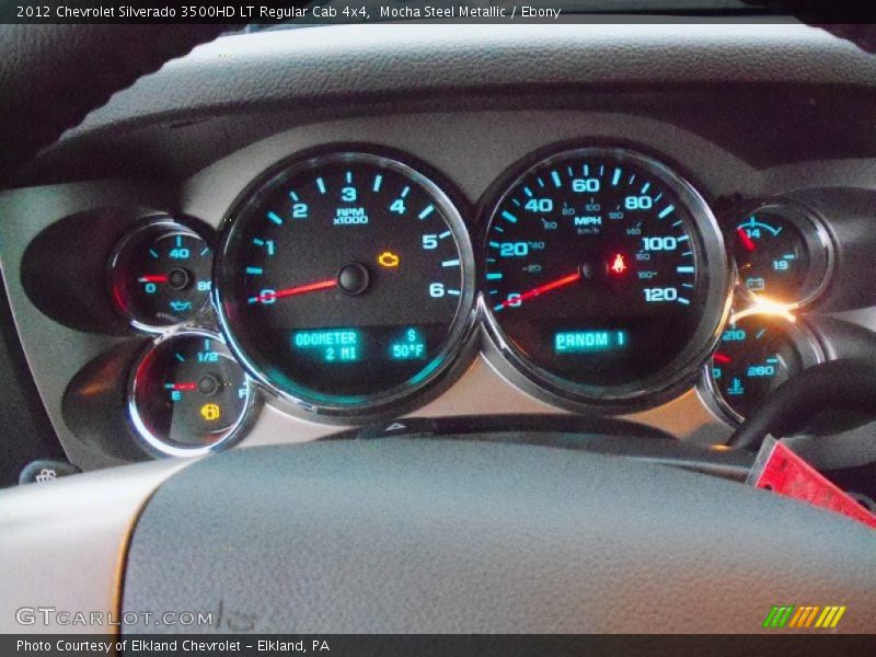 Mocha Steel Metallic / Ebony 2012 Chevrolet Silverado 3500HD LT Regular Cab 4x4