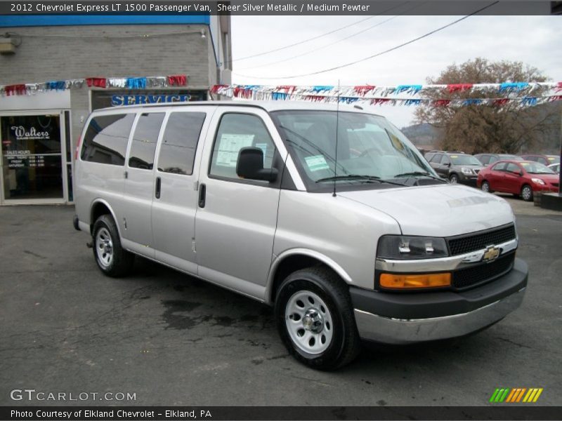 Sheer Silver Metallic / Medium Pewter 2012 Chevrolet Express LT 1500 Passenger Van