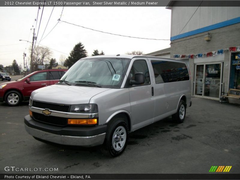 Sheer Silver Metallic / Medium Pewter 2012 Chevrolet Express LT 1500 Passenger Van