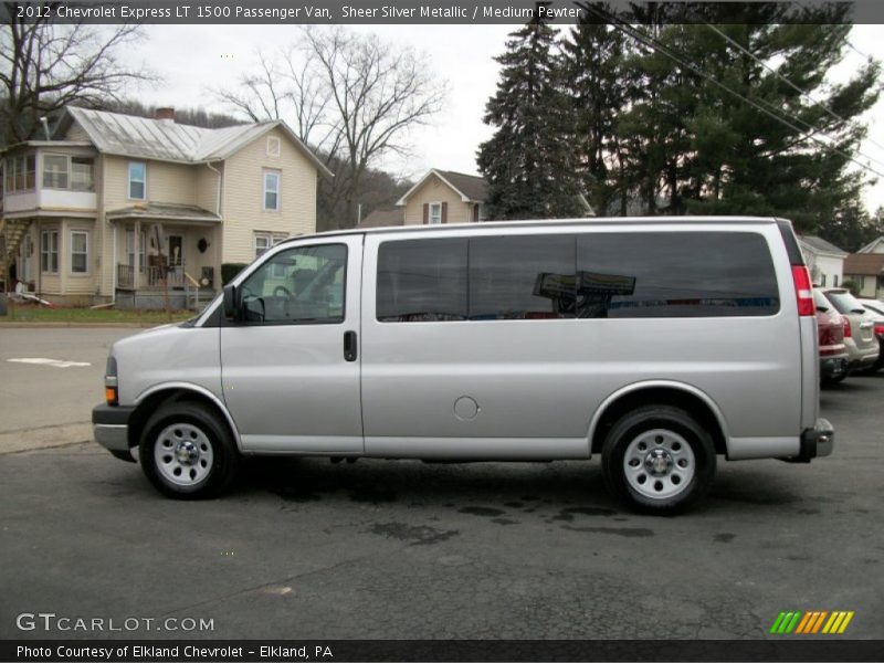 Sheer Silver Metallic / Medium Pewter 2012 Chevrolet Express LT 1500 Passenger Van