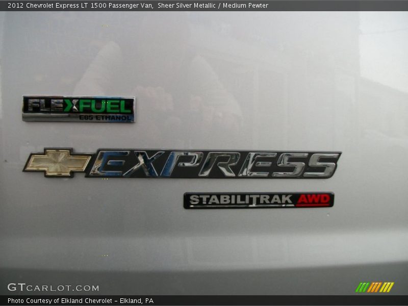 Sheer Silver Metallic / Medium Pewter 2012 Chevrolet Express LT 1500 Passenger Van