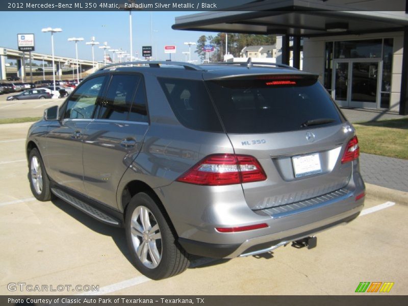 Palladium Silver Metallic / Black 2012 Mercedes-Benz ML 350 4Matic
