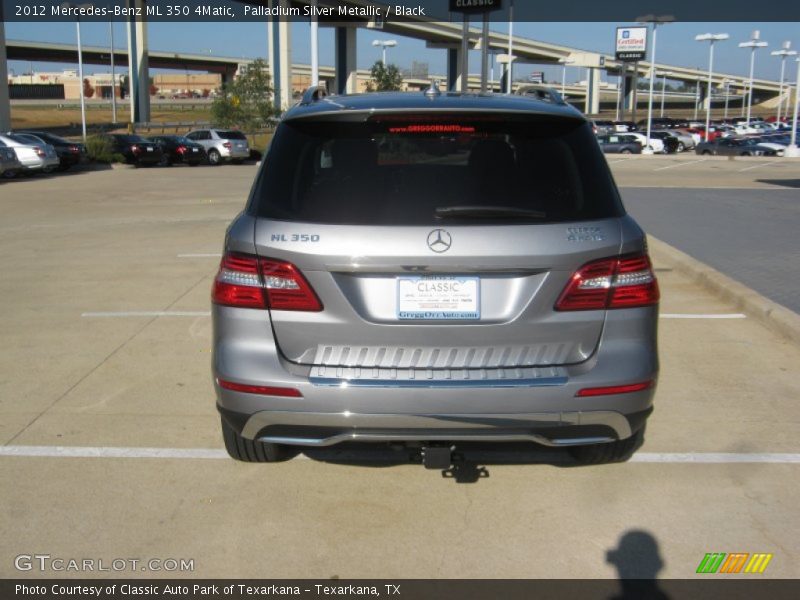 Palladium Silver Metallic / Black 2012 Mercedes-Benz ML 350 4Matic