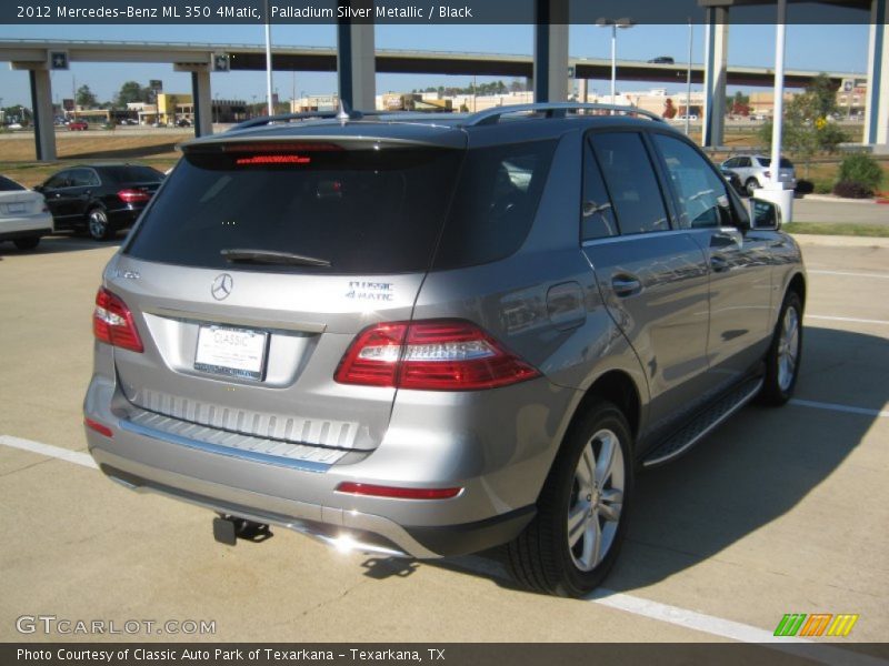 Palladium Silver Metallic / Black 2012 Mercedes-Benz ML 350 4Matic