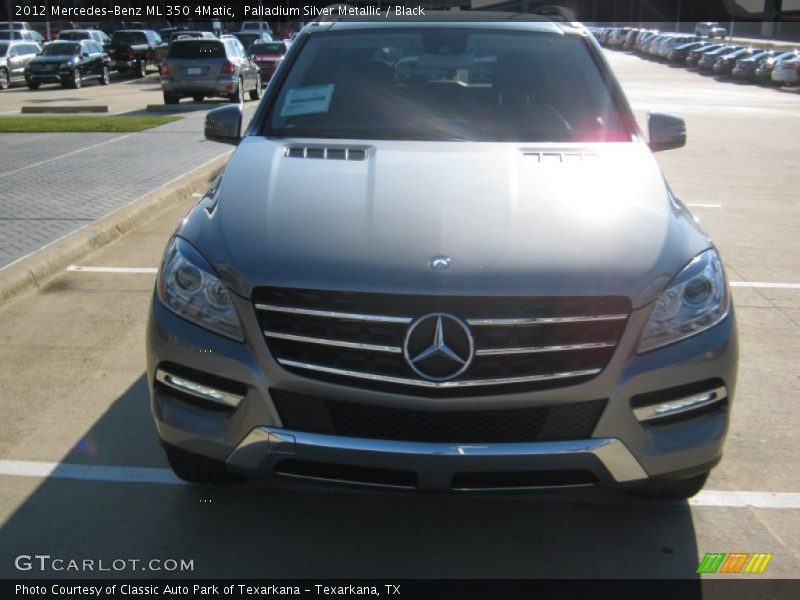 Palladium Silver Metallic / Black 2012 Mercedes-Benz ML 350 4Matic