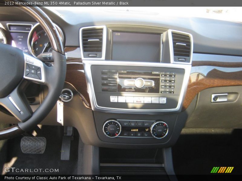 Palladium Silver Metallic / Black 2012 Mercedes-Benz ML 350 4Matic