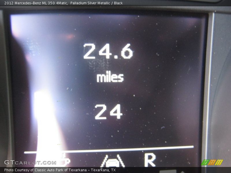 Palladium Silver Metallic / Black 2012 Mercedes-Benz ML 350 4Matic