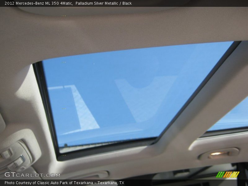 Palladium Silver Metallic / Black 2012 Mercedes-Benz ML 350 4Matic