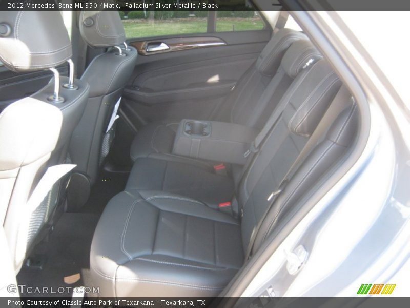 Palladium Silver Metallic / Black 2012 Mercedes-Benz ML 350 4Matic