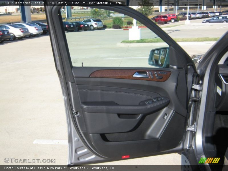 Palladium Silver Metallic / Black 2012 Mercedes-Benz ML 350 4Matic