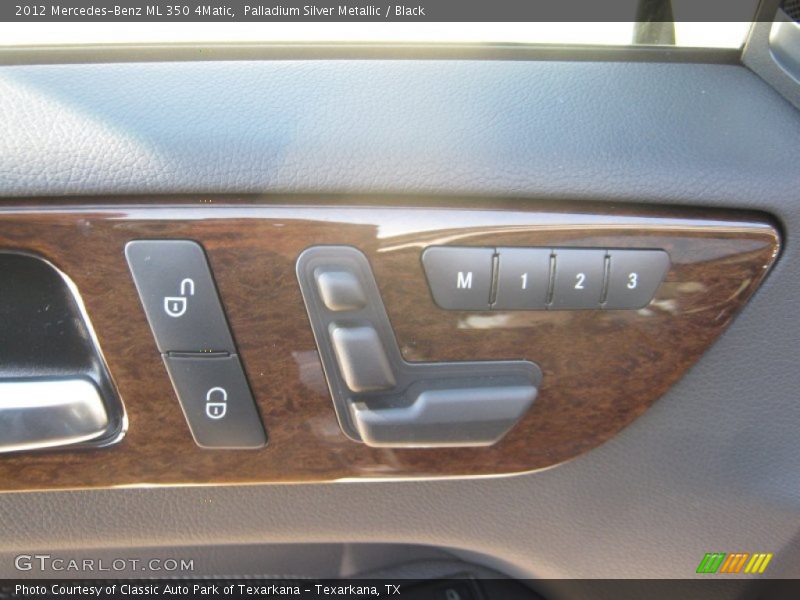 Palladium Silver Metallic / Black 2012 Mercedes-Benz ML 350 4Matic