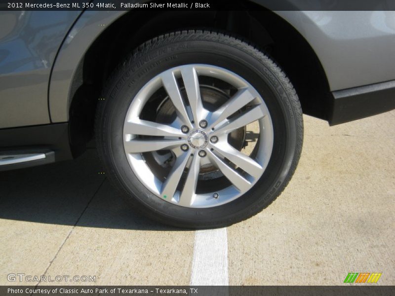 Palladium Silver Metallic / Black 2012 Mercedes-Benz ML 350 4Matic
