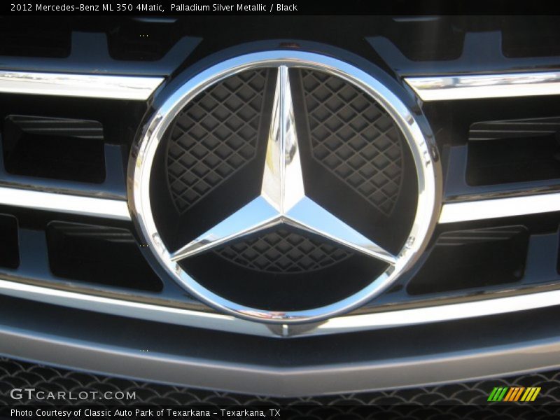 Palladium Silver Metallic / Black 2012 Mercedes-Benz ML 350 4Matic