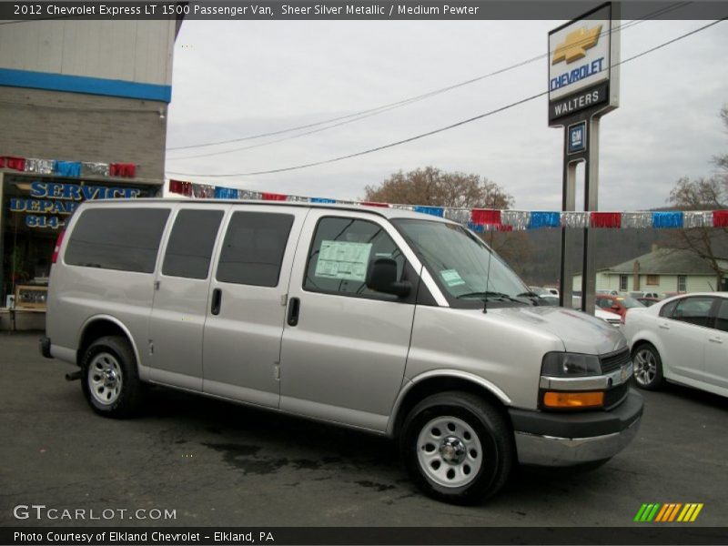 Sheer Silver Metallic / Medium Pewter 2012 Chevrolet Express LT 1500 Passenger Van