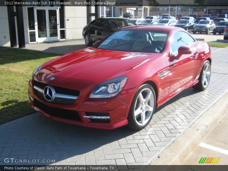 Mars Red / Sahara Beige 2012 Mercedes-Benz SLK 350 Roadster