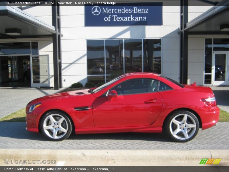 Mars Red / Sahara Beige 2012 Mercedes-Benz SLK 350 Roadster