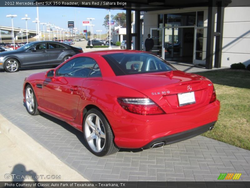 Mars Red / Sahara Beige 2012 Mercedes-Benz SLK 350 Roadster