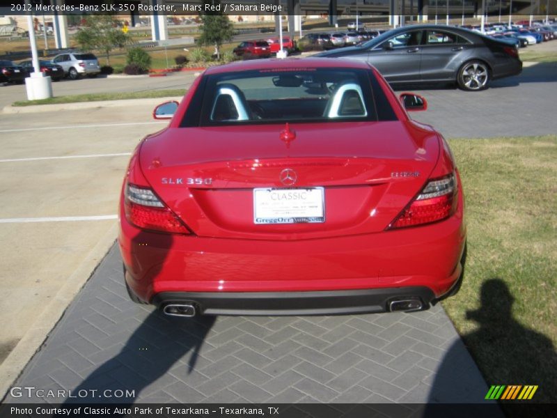 Mars Red / Sahara Beige 2012 Mercedes-Benz SLK 350 Roadster