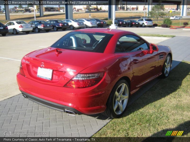 Mars Red / Sahara Beige 2012 Mercedes-Benz SLK 350 Roadster