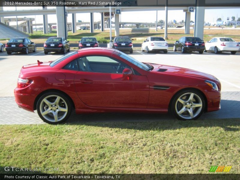 Mars Red / Sahara Beige 2012 Mercedes-Benz SLK 350 Roadster