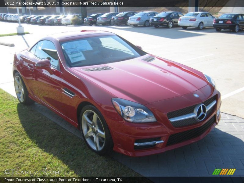 Mars Red / Sahara Beige 2012 Mercedes-Benz SLK 350 Roadster