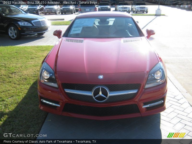 Mars Red / Sahara Beige 2012 Mercedes-Benz SLK 350 Roadster