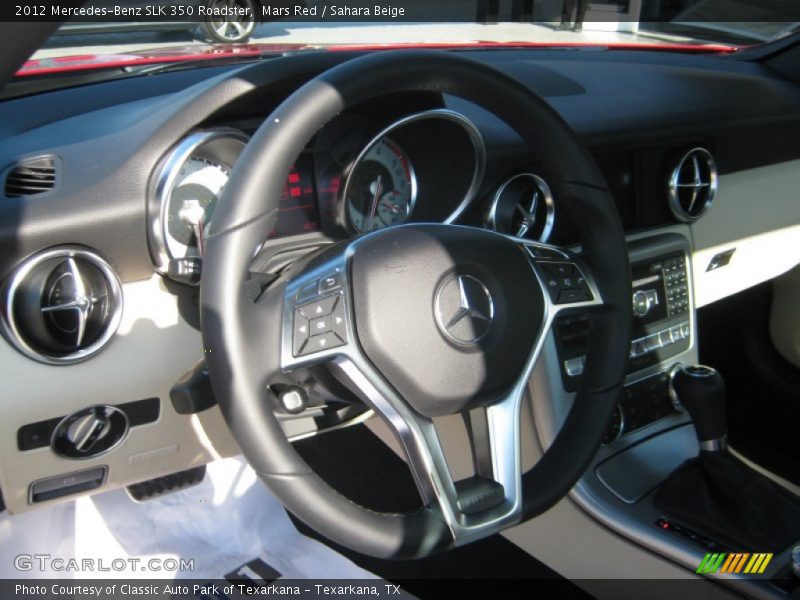 Mars Red / Sahara Beige 2012 Mercedes-Benz SLK 350 Roadster